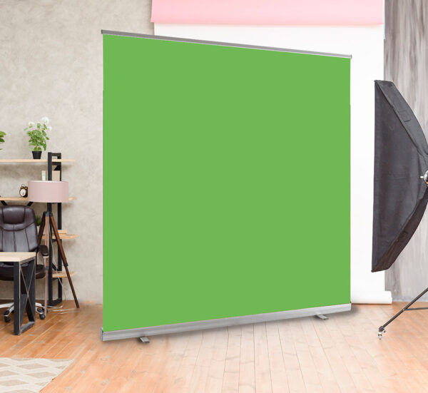 Chroma key green screens for live streaming and content creation