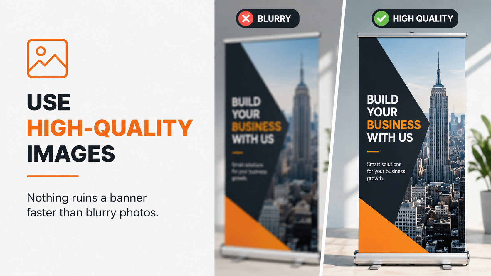 Comparing blurry versus high quality image