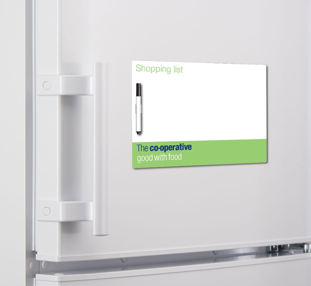 dry wipe fridge magnets custom printed with your branding
