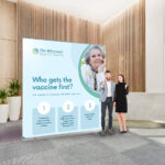 Extra wide roller banners for larger display spaces at events