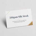 350gsm Silk Business Cards