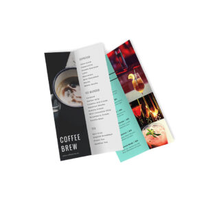 A4 Slim Folded Menus