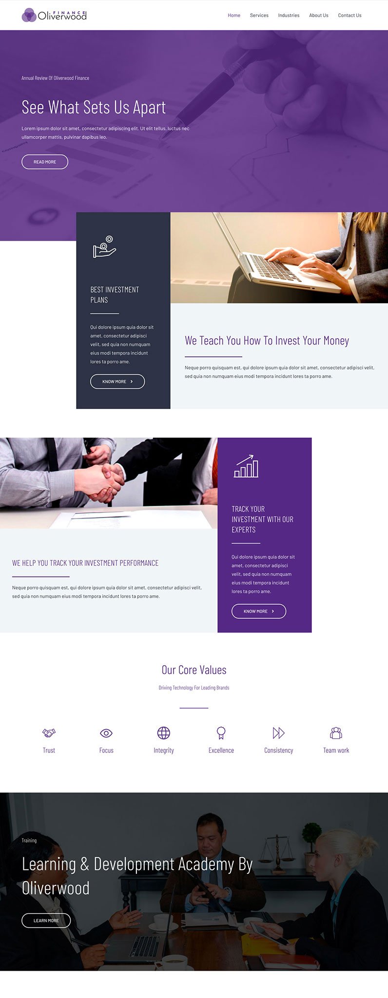 Accountant Website Template