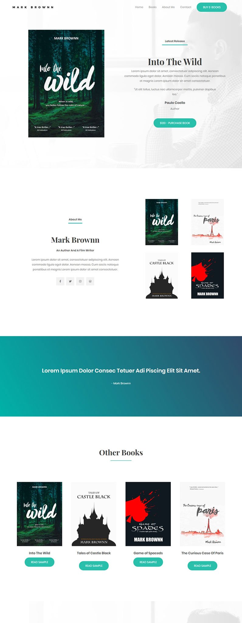 Author Website Template