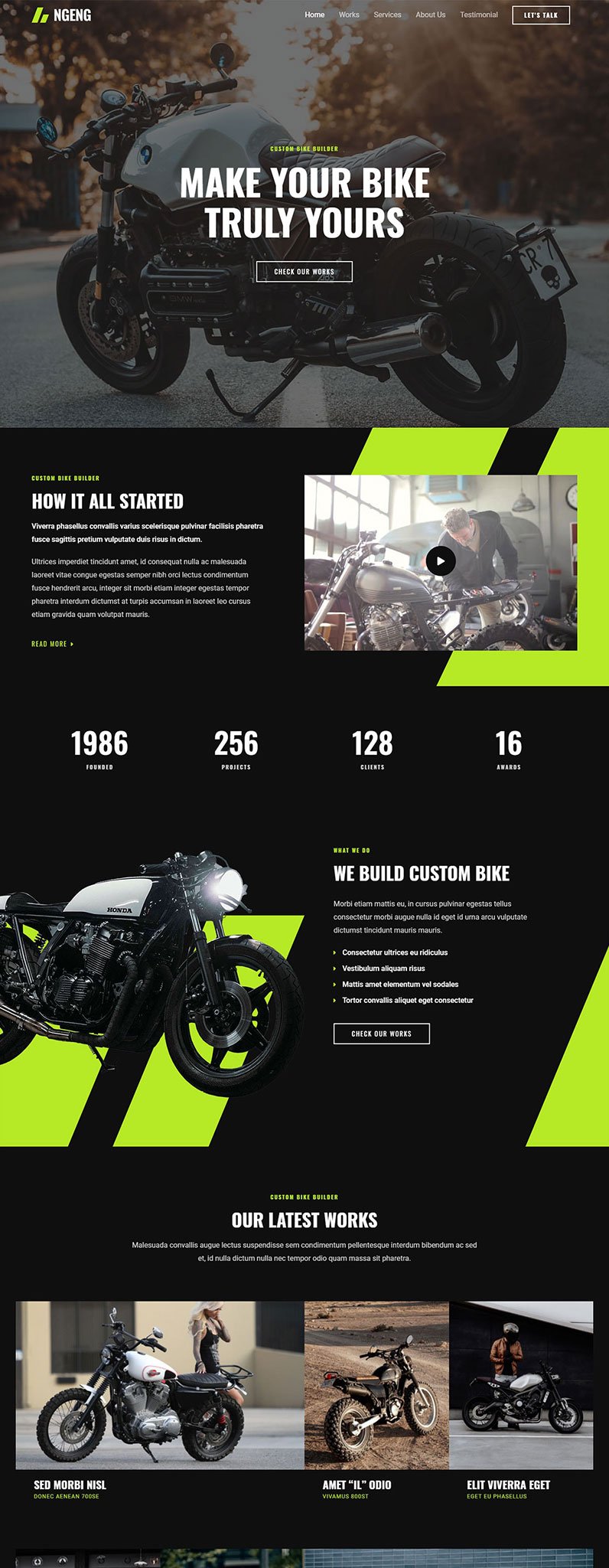 Bike Repair Website Template