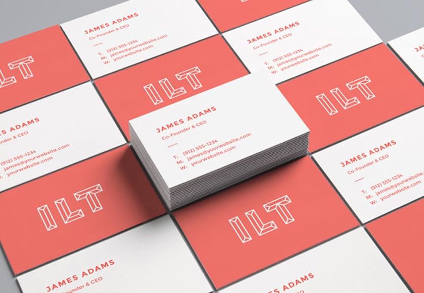 Simple Minimalist Classic Startup Founder CEO Business Card