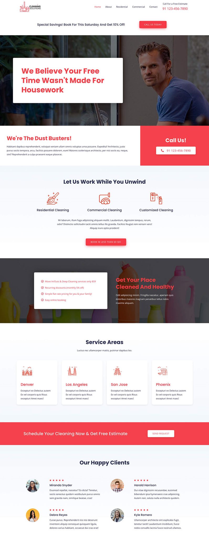 Cleaning Agency Website Template