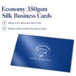 Economy 350gsm Silk Business Cards