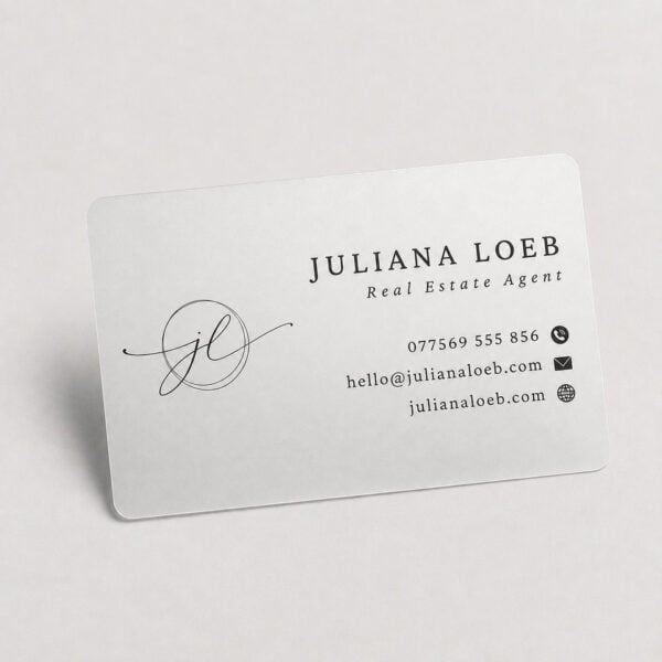 Frosted Business Cards