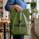 Harrods Green Polythene Bags
