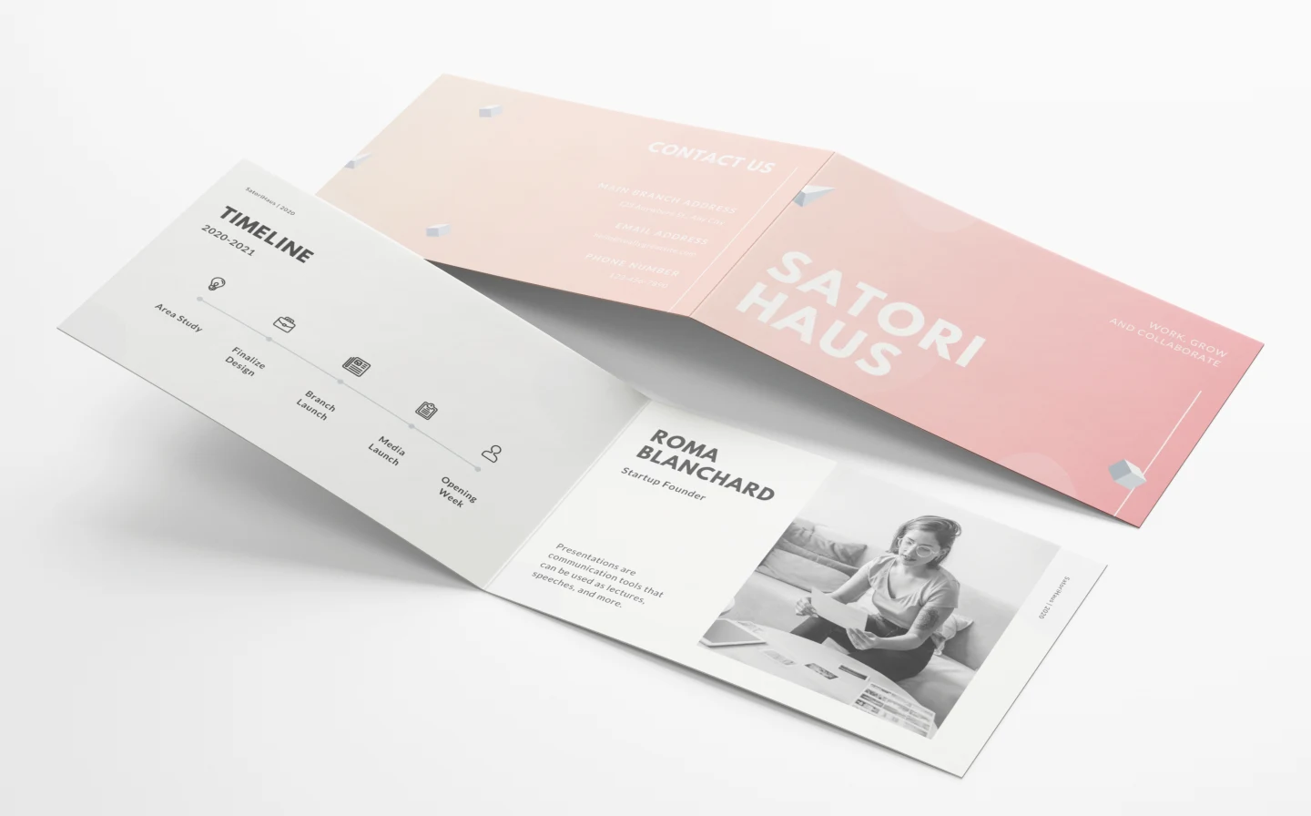 Maximising Information on Folded Business Cards