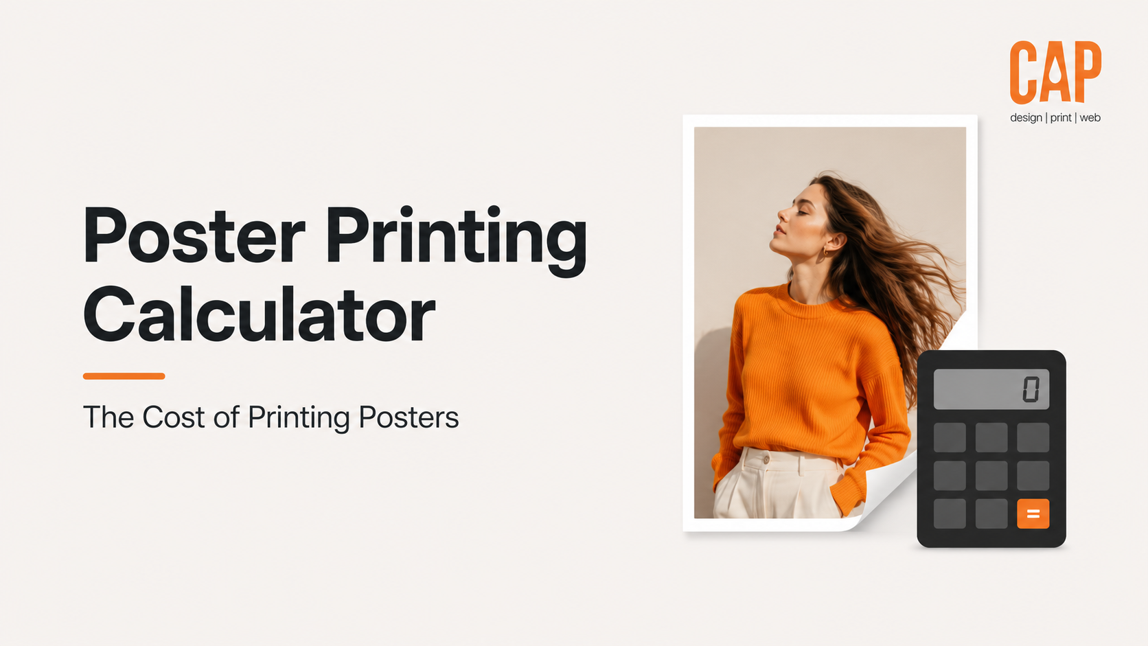 Online poster printing calculator