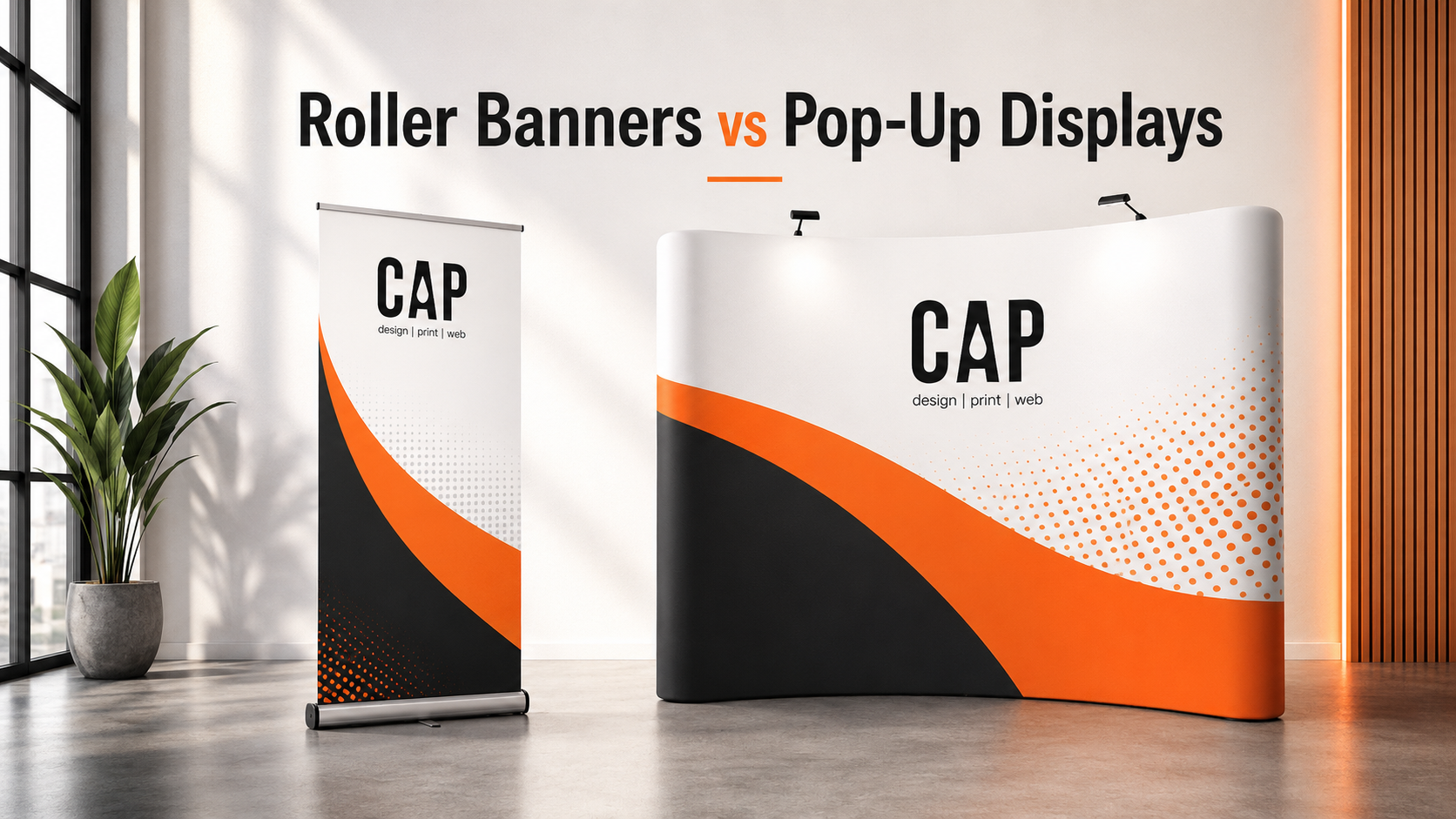 Roller Banner Vs Pop Up Display Product Comparison