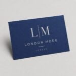 Silver Foil Embossed Business Cards