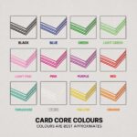 Triple Layered Business Card Core Colours
