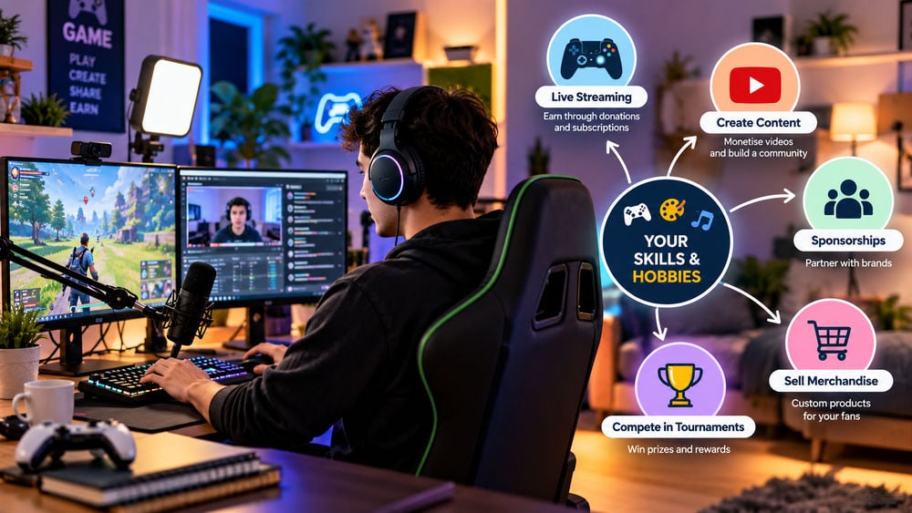 Online gamer turning gaming skills into income through streaming, sponsorships and content creation